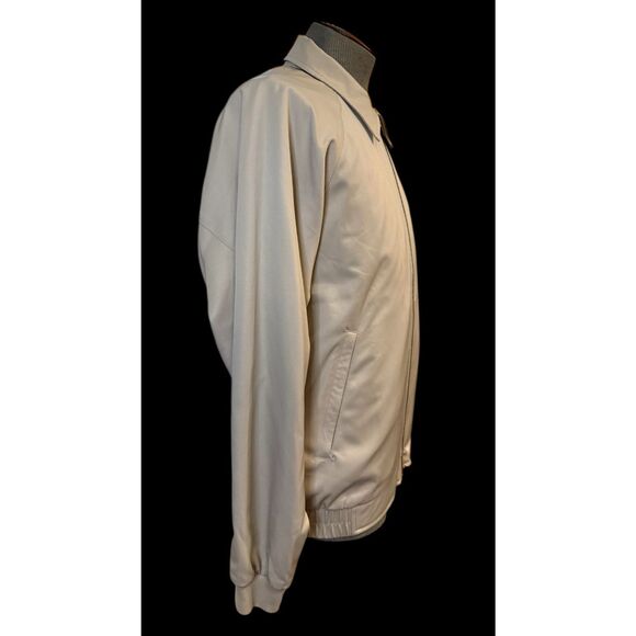Footjoy Men’s Tan Full Zip Golf Jacket Size Medium Windbreaker - Picture 4 of 10